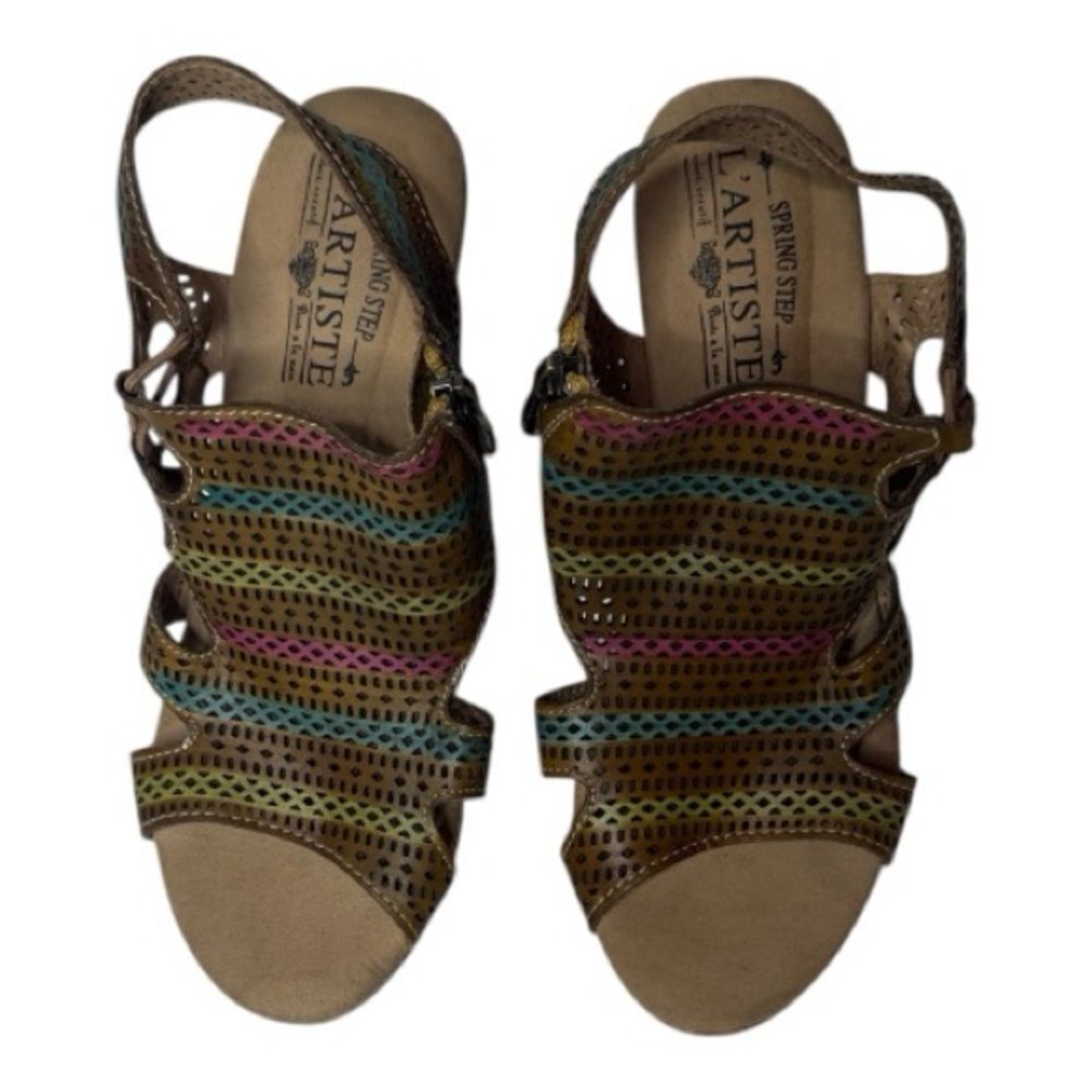 L’Artiste By Spring Step Anavi Women wedge Sandals. Size 37.‎ (7)